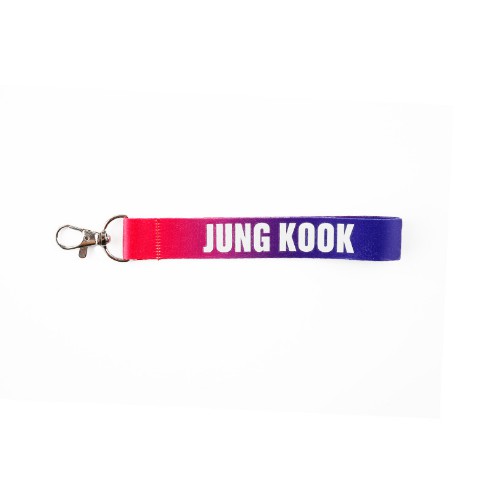 Móc khóa cài balo túi tote nametag xanh hồng BTS