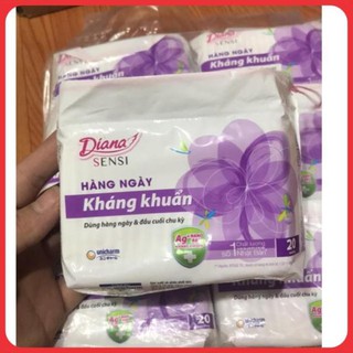 Băng vệ sinh Diana Sensi hàng ngày kháng khuẩn gói 20 miếng ( mẫu mới )