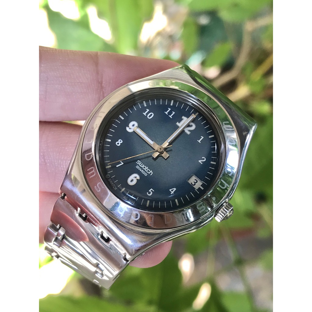 Đồng hồ nam SWATCH SWISS mặt xanh đen - THỤY SỸ thiết kế sang trọng