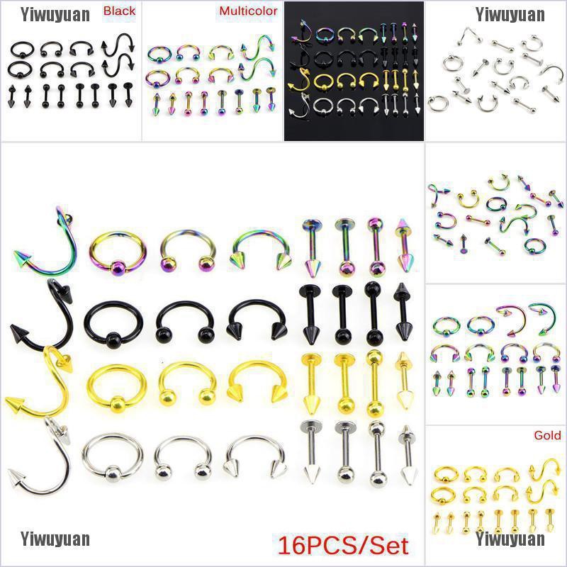 Bộ 16 Món Đồ Thời Trang Cá Tính Bằng Inox