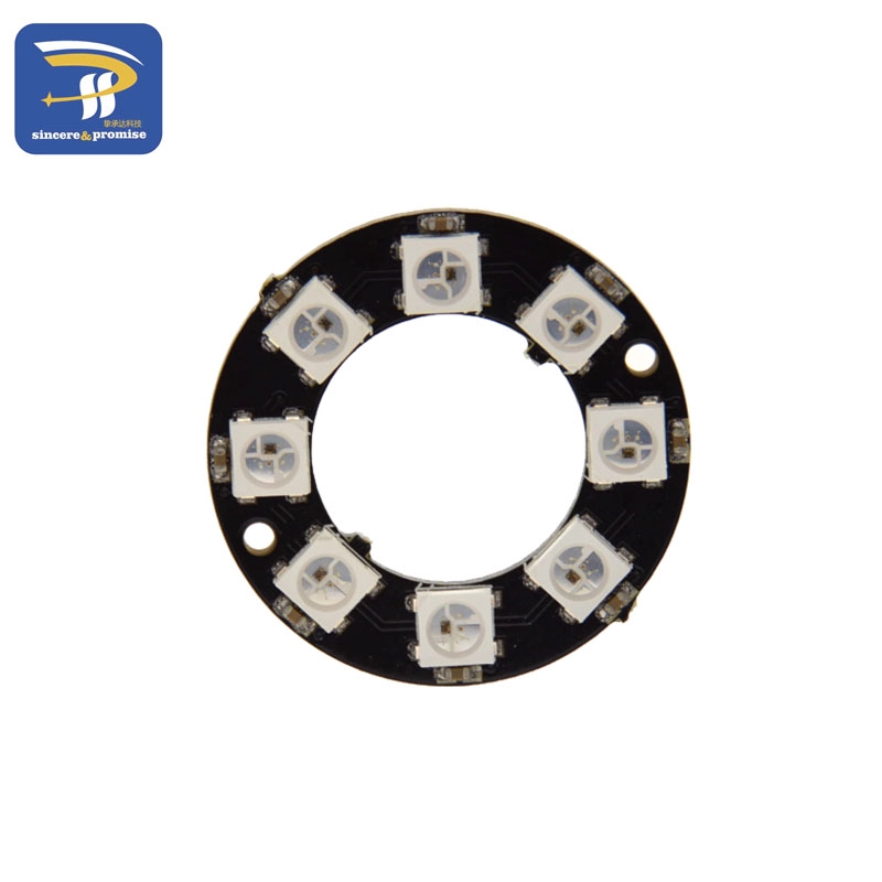 Vòng Đèn LED RGB 1 3 4 7 8 9 12 16 24 32 Bits LEDs WS2812 5050 RGB Tự Lắp Ráp Chuyên Dụng