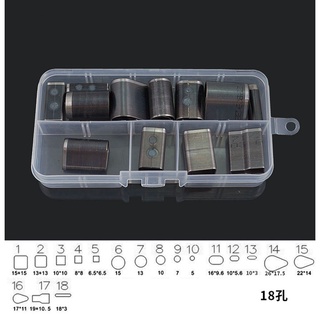 Bộ 18 dụng cụ đục lỗ đồ da PU