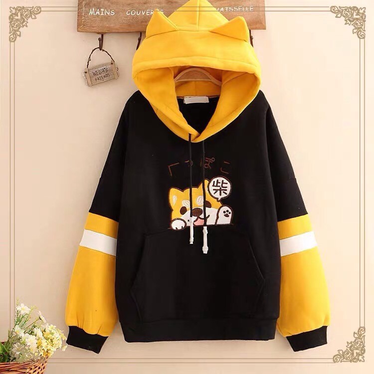 ÁO HOODIE ❤️FREESHIP❤️ áo khoác hoodie NỮ  VẢI NỈ NHIỀU MÀU DƯỚI 60KG