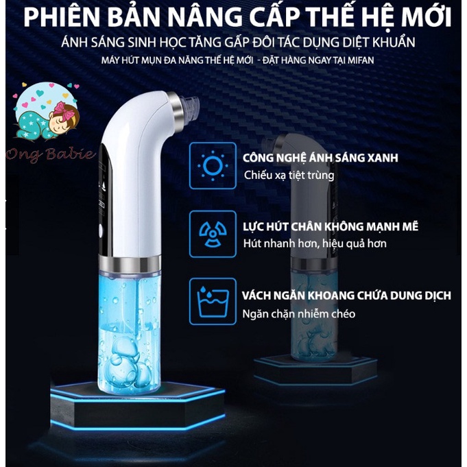 MÁY HÚT MỤN ĐẦU ĐEN VI TINH THỂ SE KHÍT LỖ CHÂN LÔNG, HÚT SẠCH SỢI BÃ NHỜN TRÊN DA MẶT - BH CHÍNH HÃNG