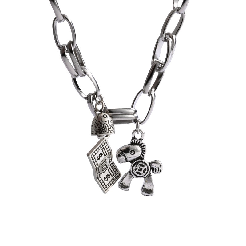 Vòng Tay Thiết Kế Hình Cá Chép Phong Cách hip hop Cổ Điển Thời Trang