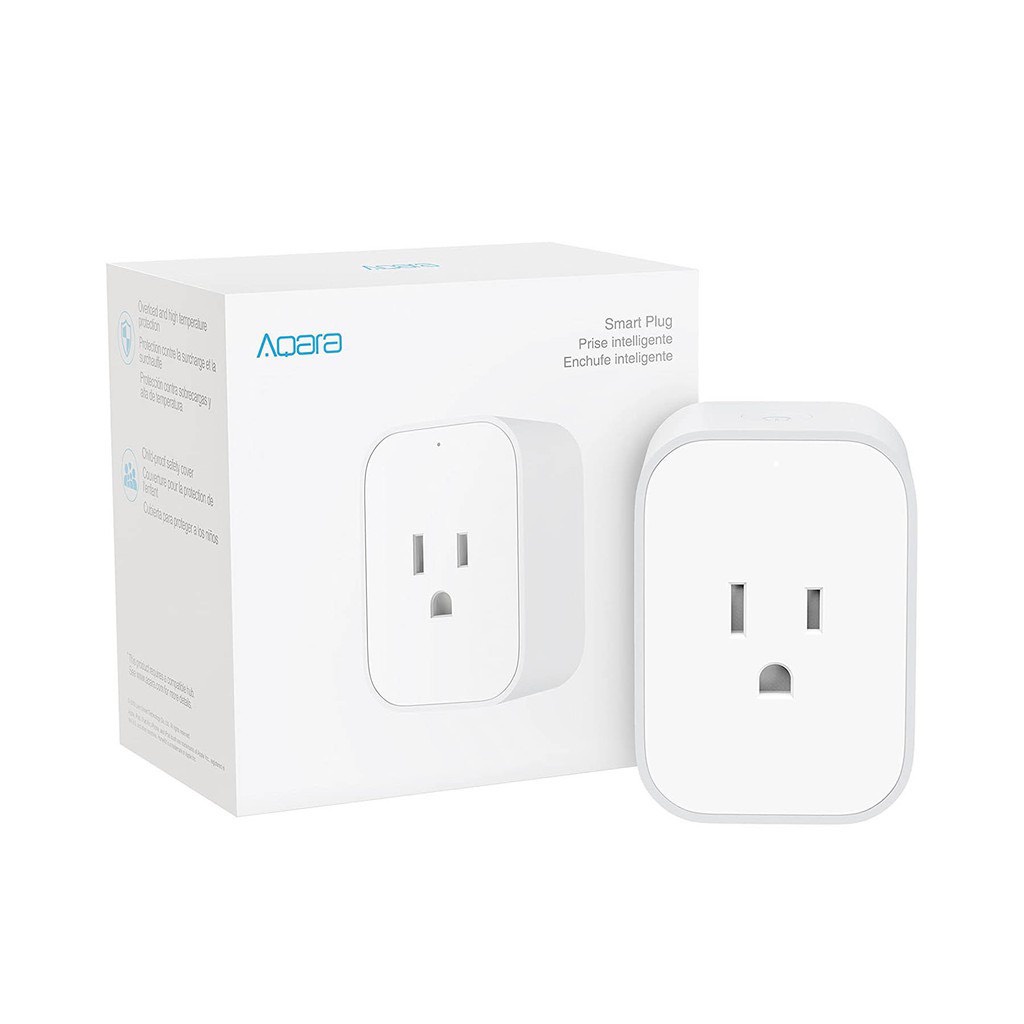 Ổ Cắm Điện Thông Minh Aqara / Thiết Bị Cắm Thông Minh Kết Nối App Smart Plug ZNCZ12LM | Hàng Chính Hãng | BH 12 Tháng