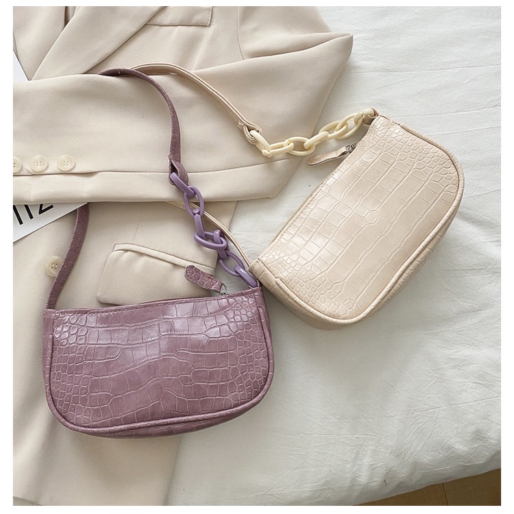 Túi Xách Đeo Vai Bằng Acrylic Màu Trà Sữa Thời Trang Hàn Quốc 2022 Mới