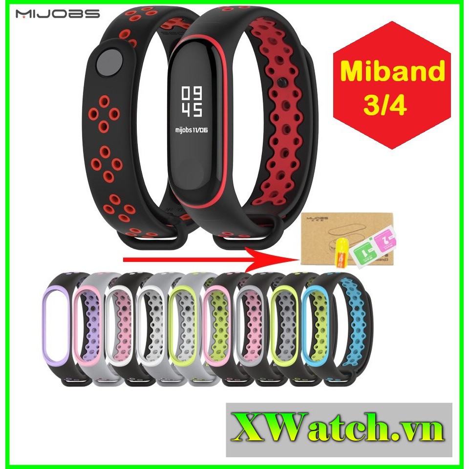 Dây đeo Nike thay thế Miband 4 / Miband 3 kiểu dáng thể thao