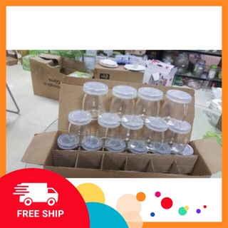 Hũ làm sữa chua, yaourt, caramen thủy tinh dày đẹp loại 100ml GDTA