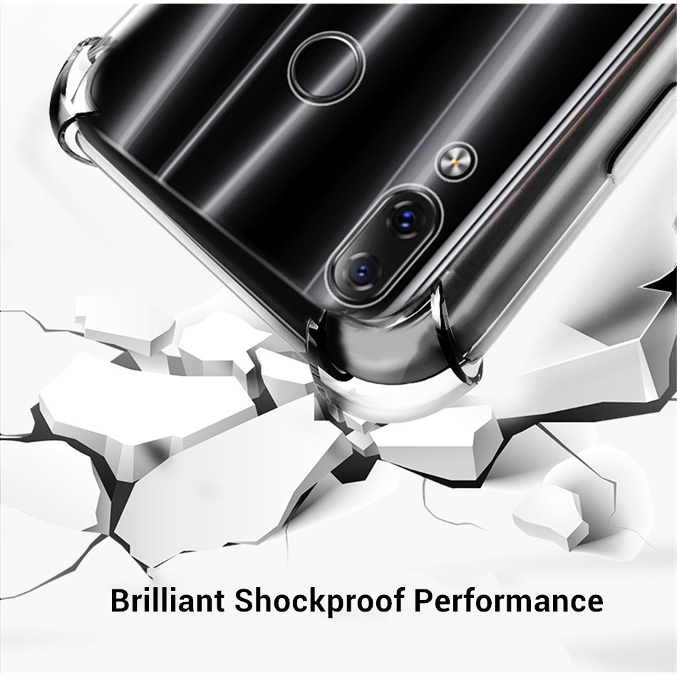 Ốp điện thoại TPU Silicon trong suốt dáng mảnh có túi khí mềm chống sốc dành cho Lenovo Z5/Z5S/K8/K8+/K8 Note