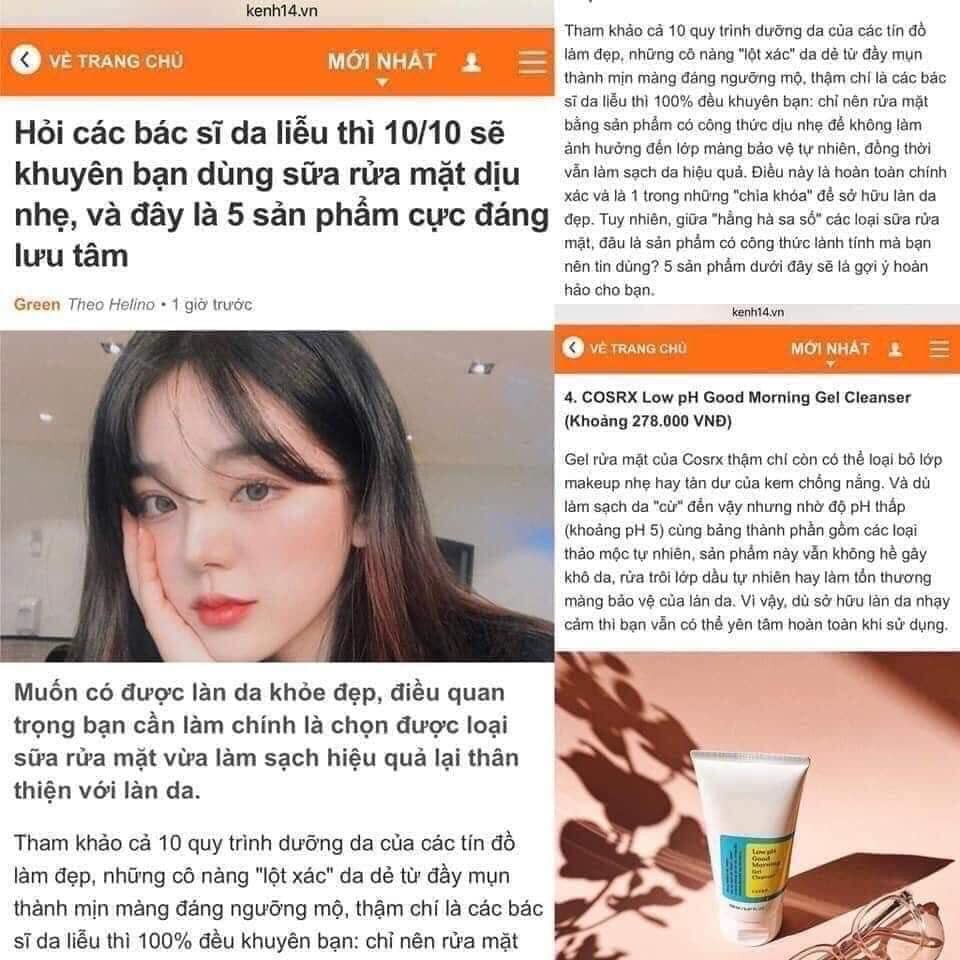 Sữa Rửa Mặt Cosrx Low PH Good Morning Gel Cleanser Dạng Gel Chiết Từ Dầu Cây Trà | BigBuy360 - bigbuy360.vn