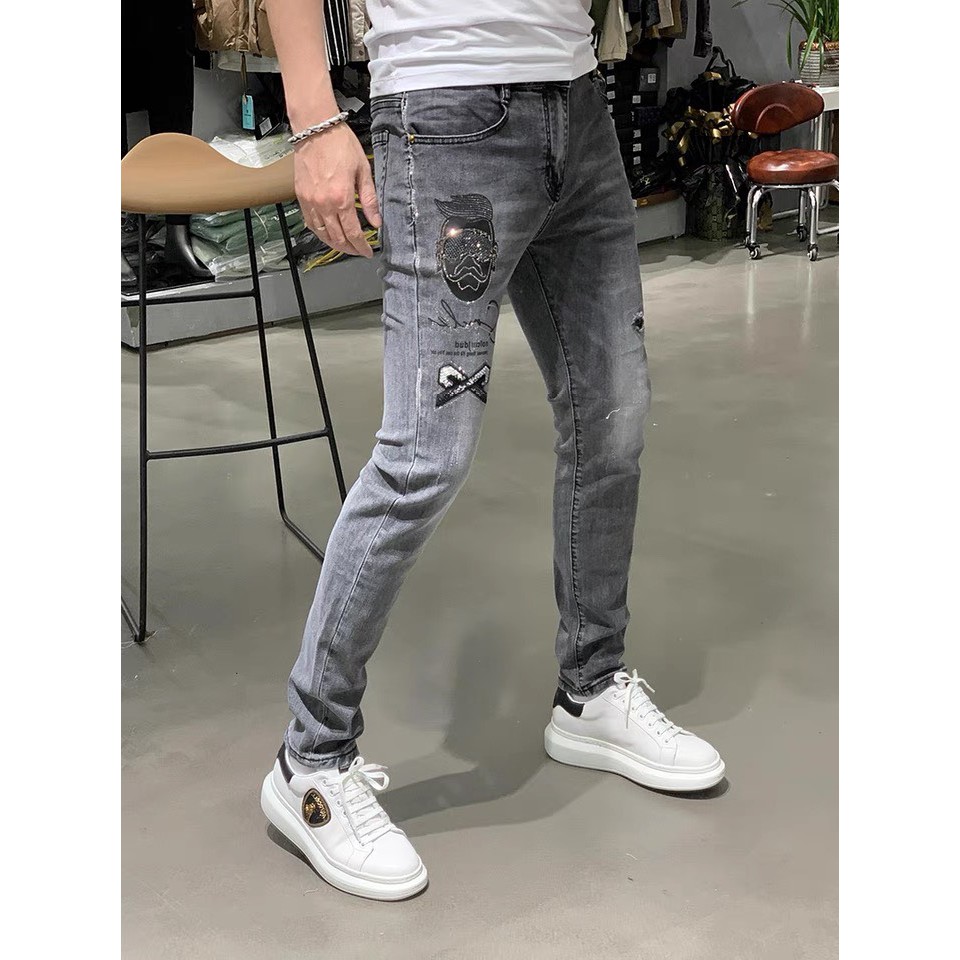 Quần Jean Nam - Quần Bò Nam co dãn ôm form tôn dáng chuẩn, quần jean thời trang cao cấp nam Muradfashion mẫu NT507