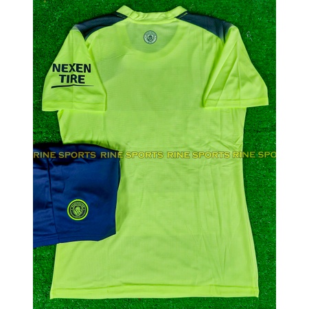 Bộ áo bóng đá Manchester City sân khách hàng Thailand 2022 – 2023 chuẩn thi đấu 99%