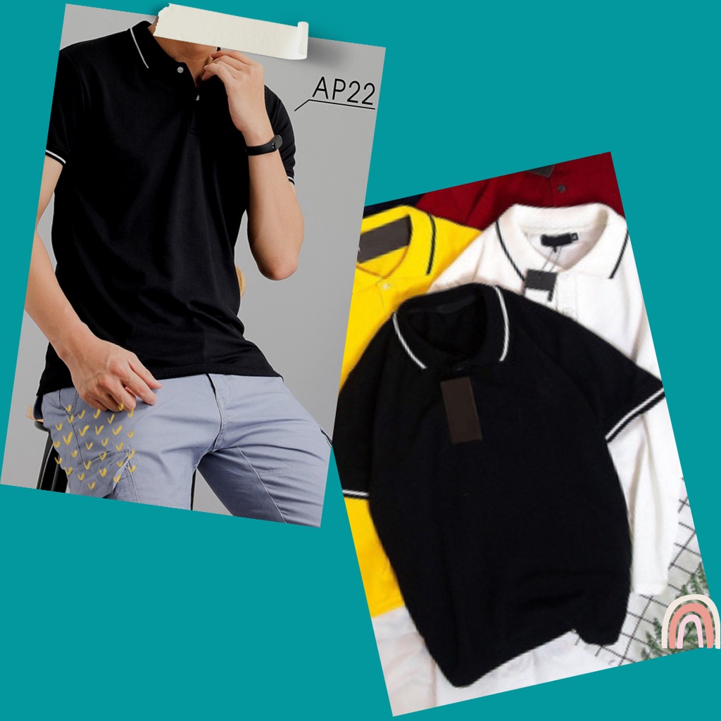 Áo Polo MÀU ĐEN chất liệu Thể Thao mềm mịn thoáng mát – Áo thun Nam Nữ ngắn tay có cổ. Nhận IN ẤN theo yêu cầu.