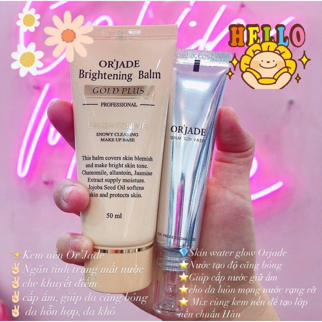 [Hàng chính hãng] Tuýp Orjade Serum Glow Water (Serum pha nền căng bóng da) Tinh chất pha nền siêu căng bóng | WebRaoVat - webraovat.net.vn