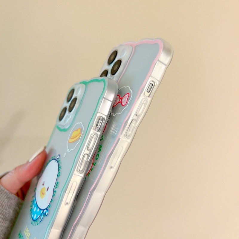 Ốp lưng iphone Ốp Điện Thoại Silicon Trong Suốt Hình Vịt Hoạt Hình Cho Iphone 13Pro xs xr 11 6 7 8 xs-14 Dinuo case