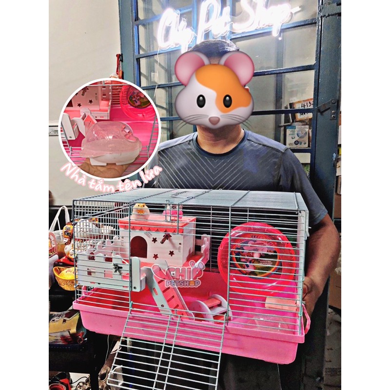 Lồng Hamster KHÔNG PHỤ KIỆN &lt;Size 47x30&gt;