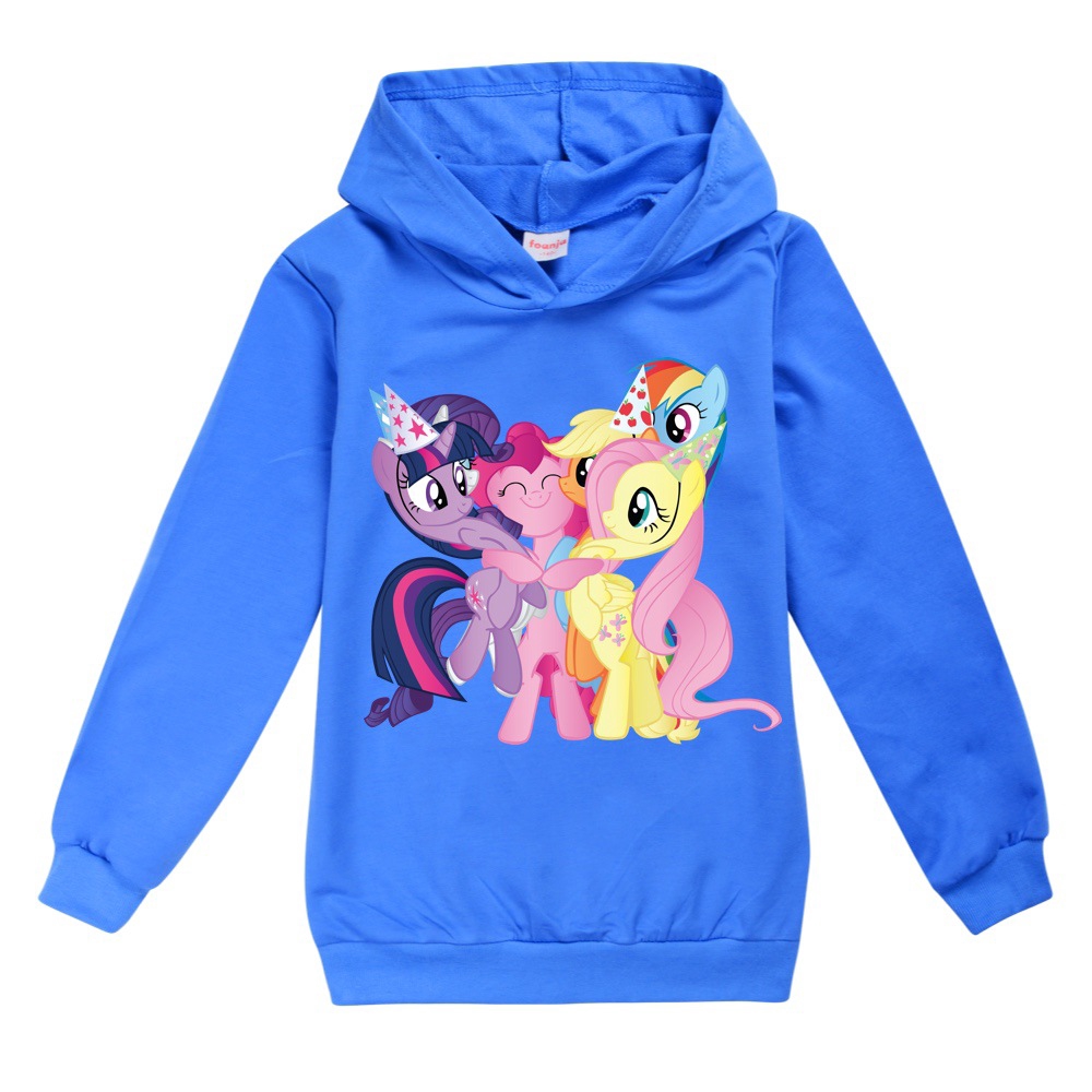 Áo Hoodie Tay Dài In Hình My Little Pony Thời Trang Mùa Xuân 2020 Cho Bé Gái 4-15 Tuổi