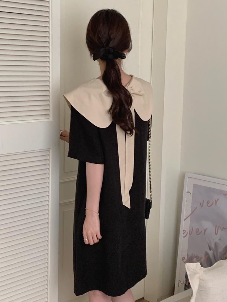 Đầm Ngắn Tay Hai Cách Mặc Trước Và Sau Lưng Thời Trang 50812