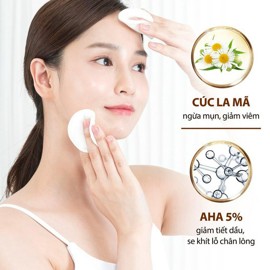 Toner Milaganics Hoa Cúc & AHA Ngừa Mụn, Giảm Dầu 250ml Hasaki Sản Phẩm Chính Hãng