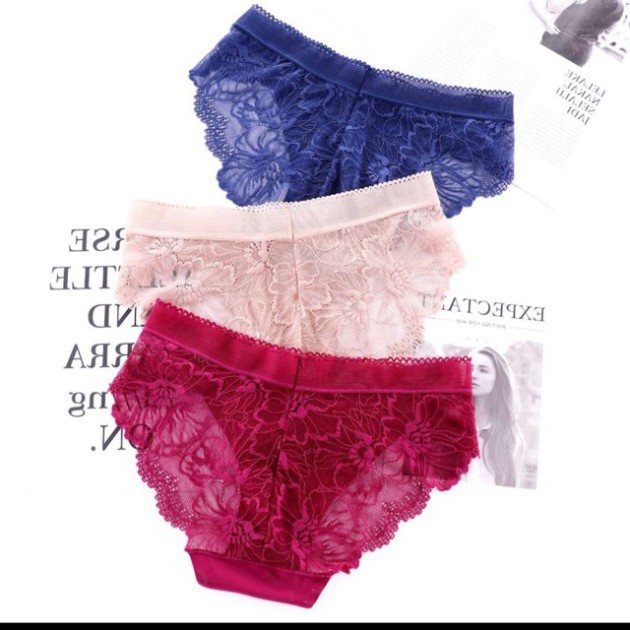Quần Lót Nữ SAM SAM Phối Ren Đáy Lót Kháng Khuẩn Free Size
