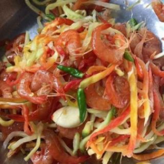 Mắm tép bạc đất trộn đu đủ 1kg