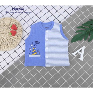 [Mã BMLT30 giảm đến 30K đơn 299K] DA560 Áo ghile kẻ Dokma (3-18M)