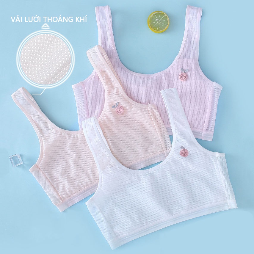 Áo Lá Có Đệm Mỏng Liền Họa Tiết Bông Hoa Xinh Xắn