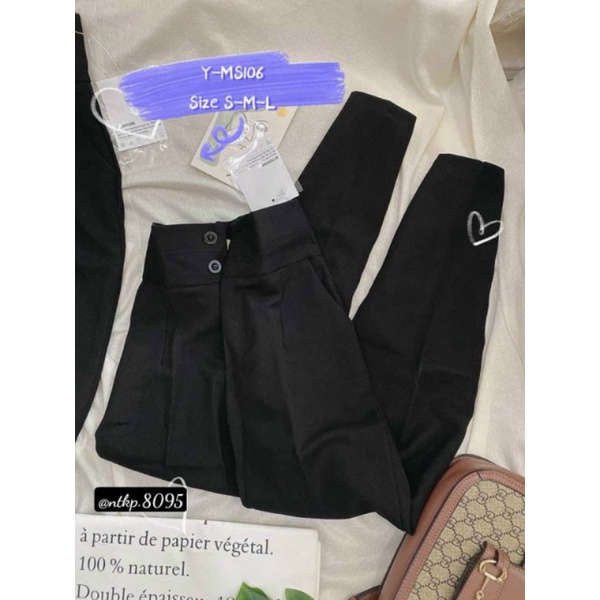 QUẦN TÂY LƯNG CAO 2 NÚT BẢNG LƯNG TO