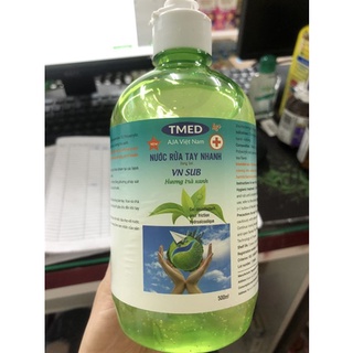 NƯỚC RỬA TAY NHANH DIỆT KHUẨN TMED 500m (hương trà xanh)