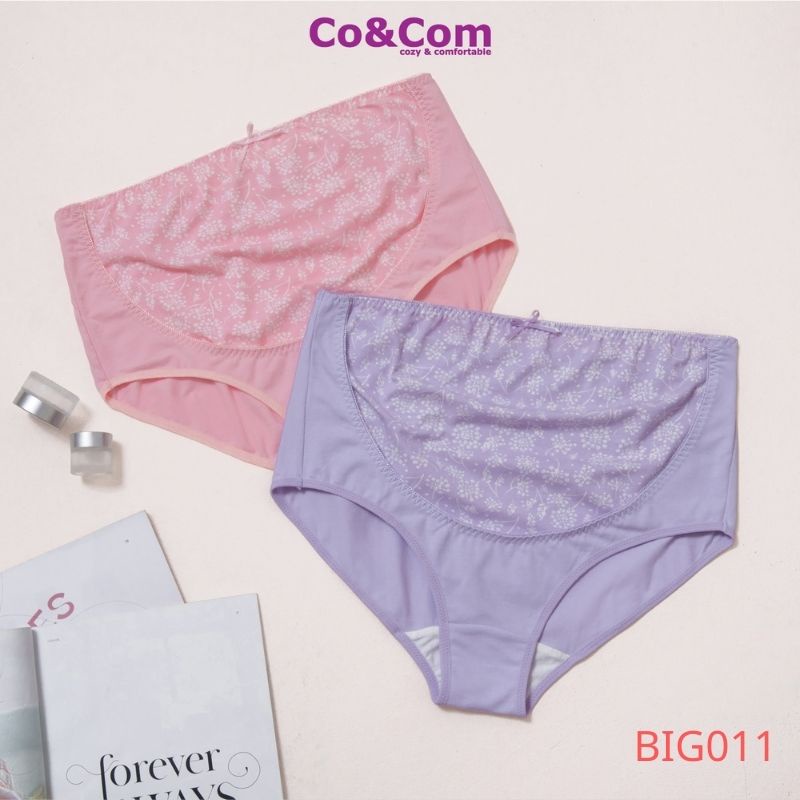 Quần Lót Bầu Cotton Sợi Tre Co&amp;Com Cạp Cao Co Giãn 4 Chiều Kháng Khuẩn Mềm Mại BIG001/ BIG008/ BIG011