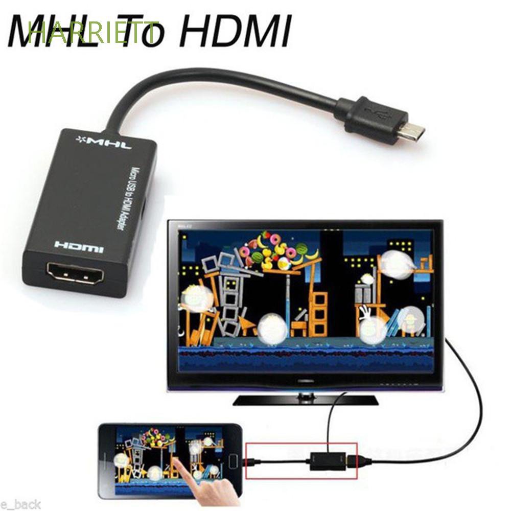 HARRIETT Quality MHL To HDMI Cable Black HDMI Converter Micro USB To HDMI Adapter 1080P Video Cable HD Practical USB 2.0/Multicolor