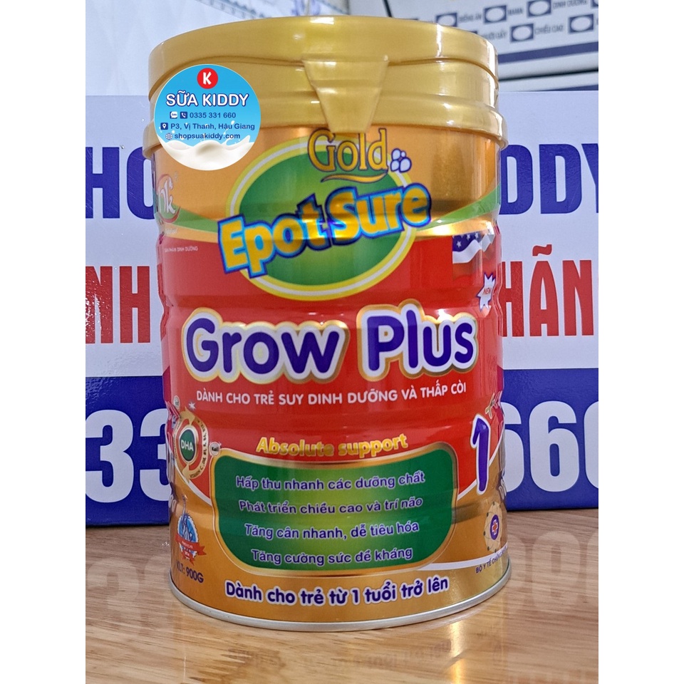 Sữa Epotsure Growplus 900g cho trẻ suy dinh dưỡng, thấp còi