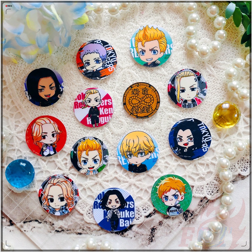 ★★★ Tokyo Revengers Q-2 Mini Diary Manual Stickers ★★★ 40Pcs/Set Anime DIY Fashion Scrapbooks Album Decor Decals Stickers