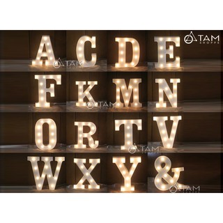 [TẶNG KÈM PIN-CAO CẤP] Chữ cái đèn Led cao 22cm