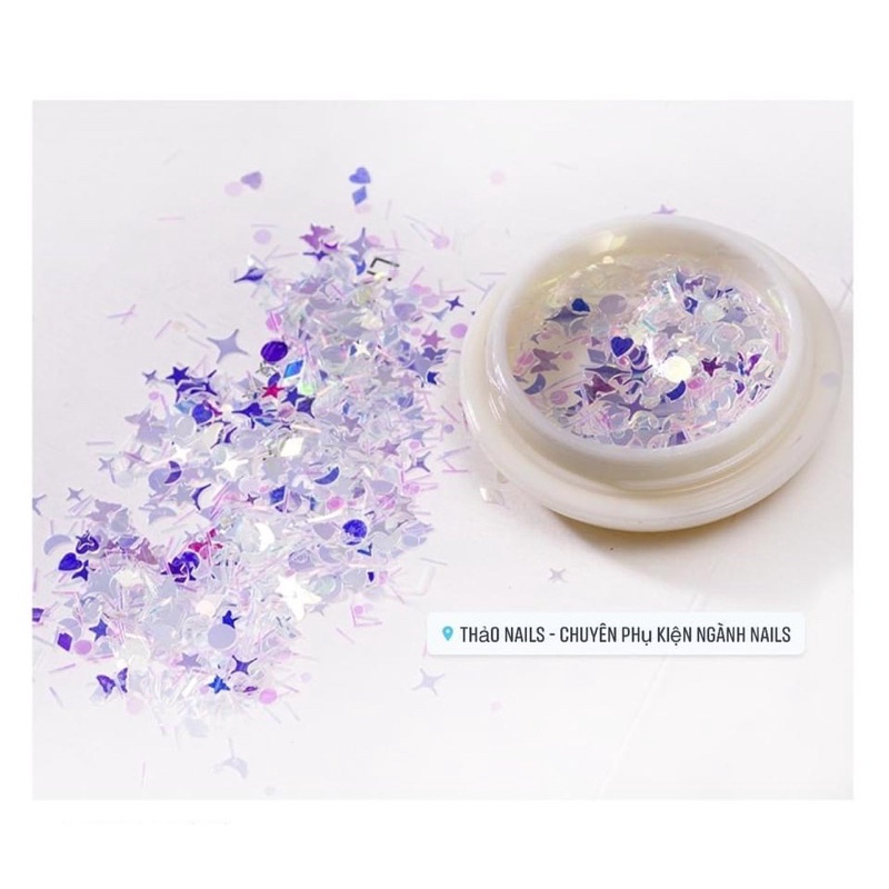 Nhũ bướm ẩn móng - phụ kiện nail