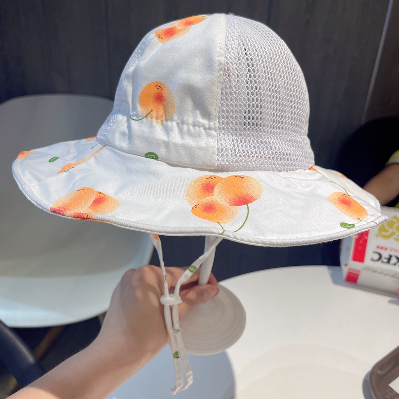 Nón Tai Bèo Phối Lưới Thoáng Khí Dễ Thương Thời Trang Mùa Hè Cho Bé Gái
