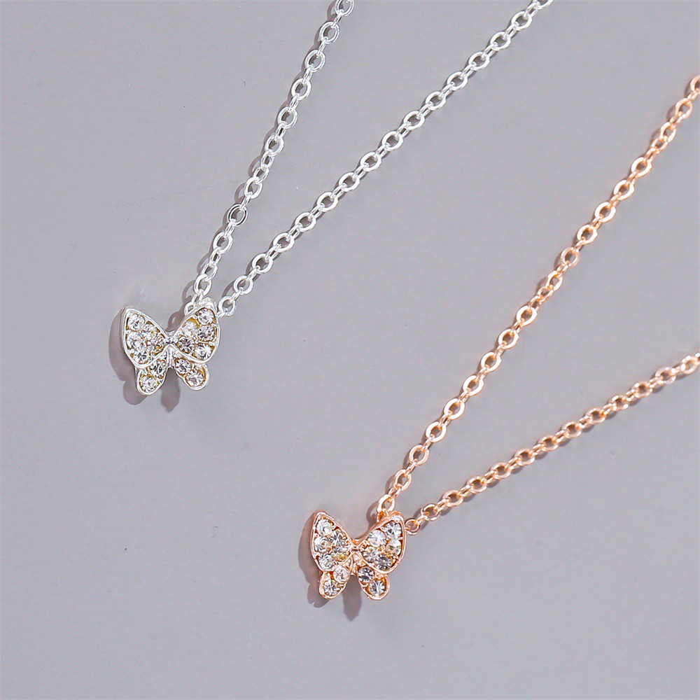 Dây chuyền có mặt hình bươm bướm phong cách Hàn Quốc xinh xắn