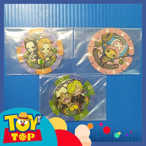 [Một thẻ] Thẻ Toonies One Piece Chibi đầu to Liên minh thủy chiến nhựa lắp ghép - thẻ tròn xếp hình tổng hợp