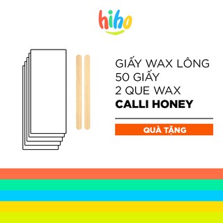 Giấy wax lông tập 50 giấy + 2 que wax tẩy triệt lông chuyên dụng - GWL