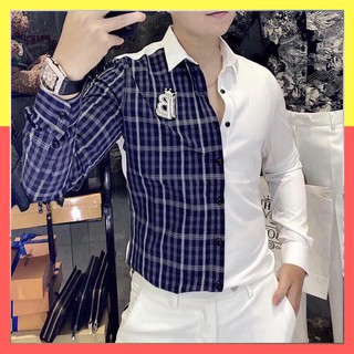 HOT SALE ÁO SƠ MI NAM Nữ 3D DÀI TAY CỔ BẺ CHẤT KATE THÁI