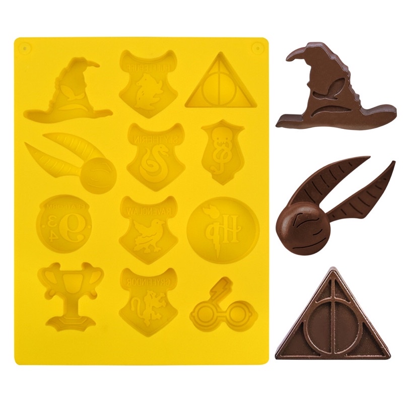 Khuôn bánh, đá viên chất liệu silicone mẫu Harry potter