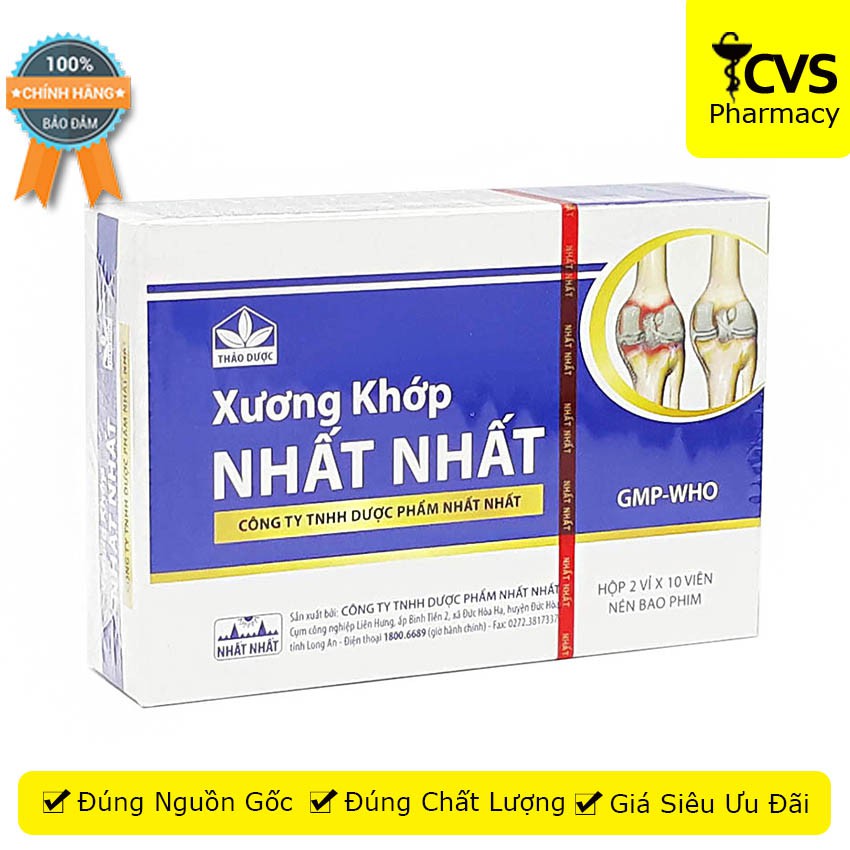 Xương Khớp Nhất Nhất  - Hỗ trợ giảm đau lưng, đau cột sống, đau thần kinh tọa - cvspharmacy