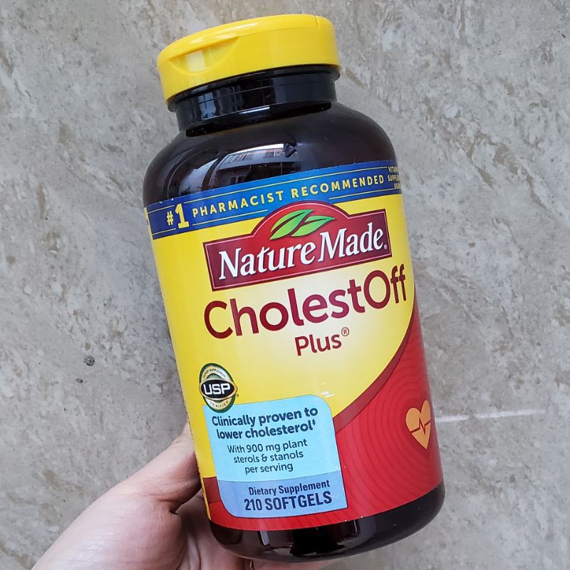 [Bill Mỹ] Viên giảm cholesterol Nature Made Cholest-Off Plus 210v