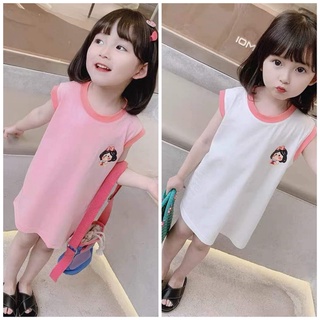 Đầm suông siêu dễ thương 100% chất cotton dành cho bé gái