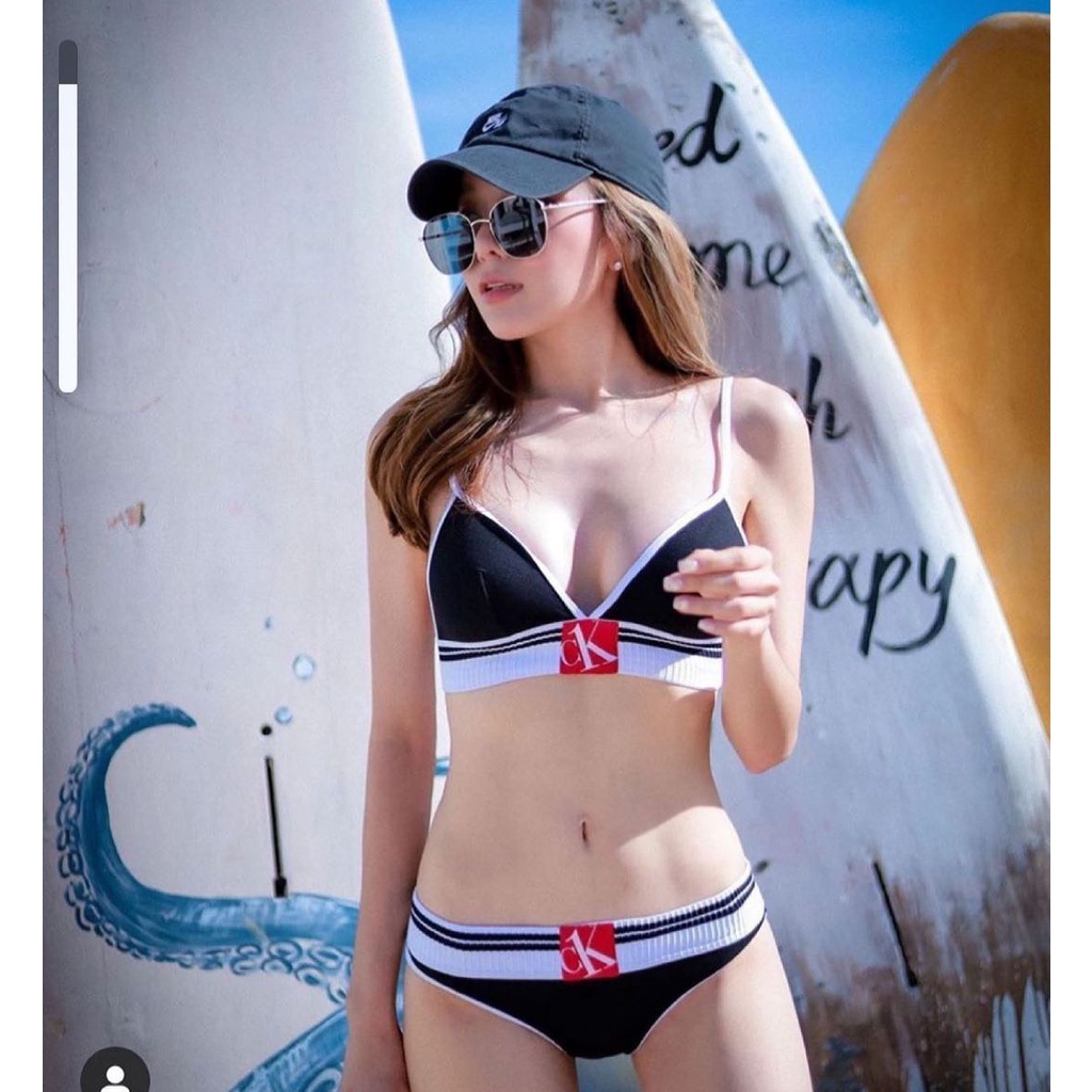 Bộ đồ lót C_K chất Cotton Cao cấp, đi biển HOT  - Bikini Gym, Thể thao CK4