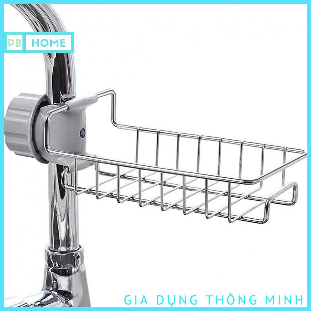 [Siêu HOT] Kệ Đựng Đồ Rửa Chén Inox Gắn Vòi Tiện Lợi