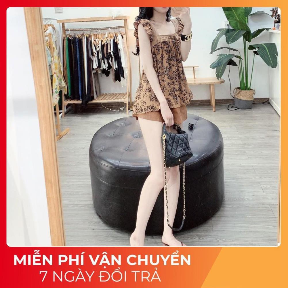 Set Hoa Nâu Tây Cánh Tiên Phối Ren | BigBuy360 - bigbuy360.vn