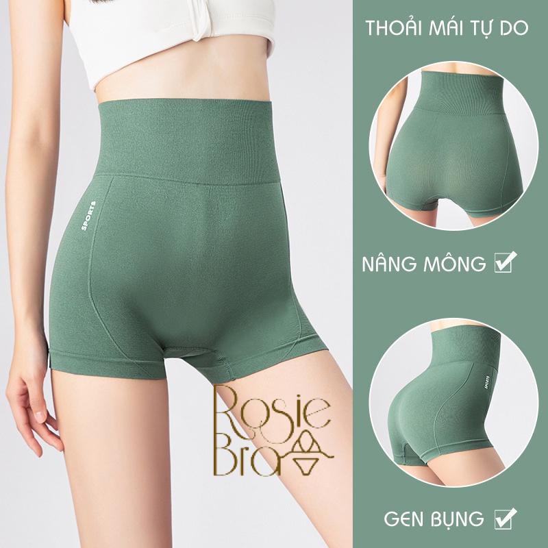 Quần Tập Ngắn, Quần Short Thể Thao Thun Cạp Cao Co Giãn Làm Gọn Bụng T180