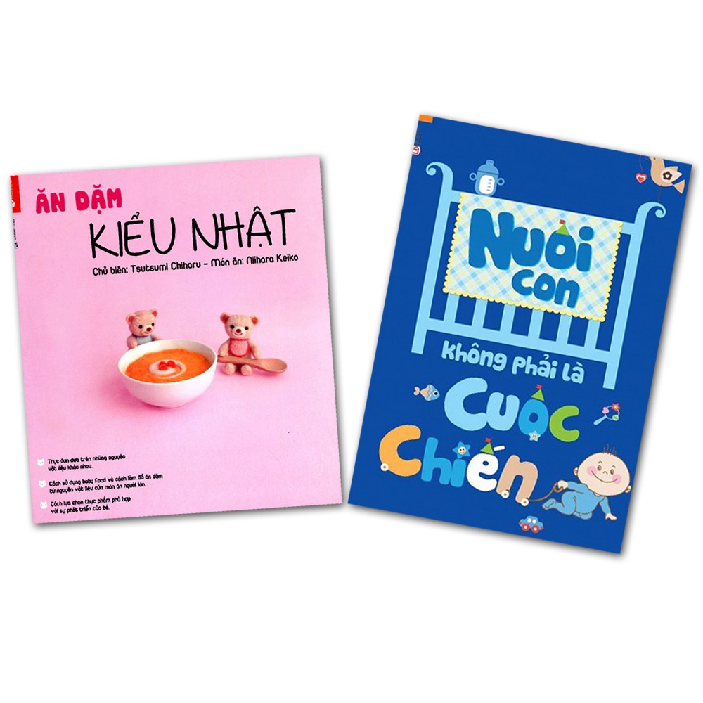 Sách - Nuôi con không phải là một cuộc chiến + Ăn dặm kiểu Nhật (Bộ 2 quyển) | WebRaoVat - webraovat.net.vn